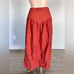 🌶️ *NWT* A New Day Yoke Front Lined Midi Skirt with Pockets. Size Large